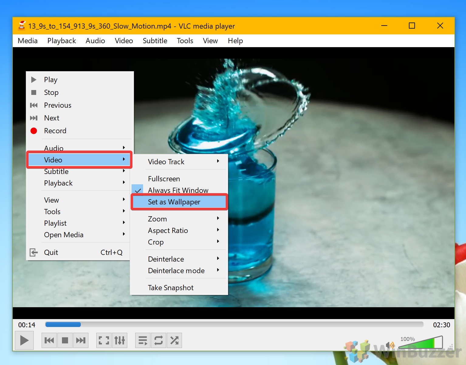 how to set gif as wallpaper vlc player on windows 10
